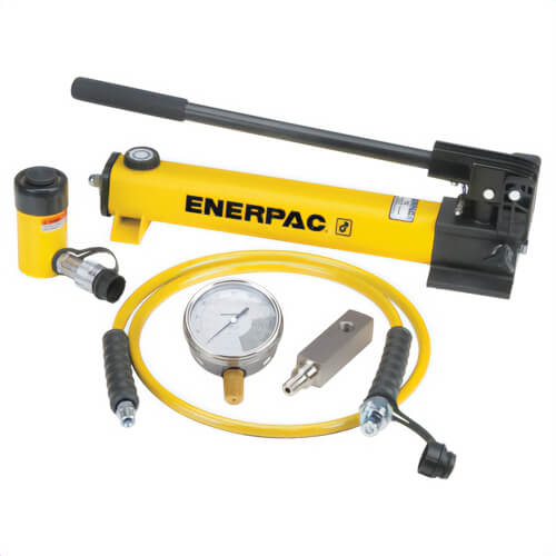 Enerpac® SCR106H Hydraulic Cylinder and Hand Pump Set, 10 ton Cylinder Capacity, 6.13 in Cylinder Stroke