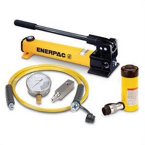 Enerpac® SCR156H Hydraulic Cylinder and Hand Pump Set, 15 ton, 6 in, 10,000 psi