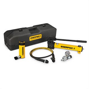 Enerpac® SCR256TB Hydraulic Cylinder and Hand Pump Set, 25 ton, 6-1/4 in, 10,000 psi