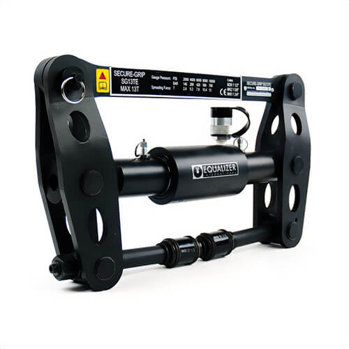 Enerpac® SG13TESTD Hydraulic Secure Grip Flange Spreader Set, 24.8 in L x 2.8 in H, 14.6 ton Spreading Force