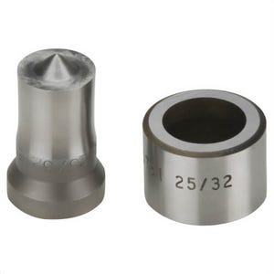 Enerpac® SPD781 Rounded Hole Punch and Die Set, 0.78 in Hole, M18 Bolt