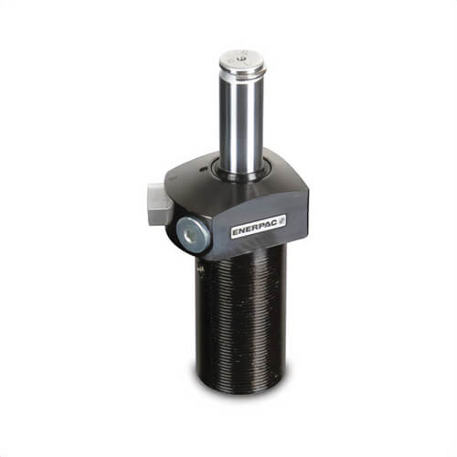 Enerpac® STRS92 Threaded Swing Clamp Cylinder with CAS-92 Standard Clamp Arm, 23 mm Stroke Length, 9 kN