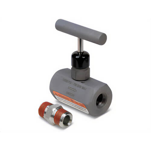 Enerpac® V5B Inline System Valve, Needle, 3/8 in FNPT Nominal, 10000 psi Pressure, Steel Body