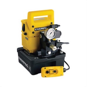 Enerpac® WUD1101E Electric Hydraulic Pump, 2-Speed Dump Economy, 0.5 hp, 1 gal Reservoir, 25 in³/min Flow Rate, 5,000 psi Pressure
