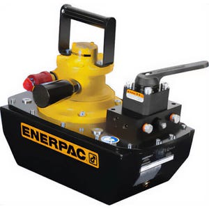 Enerpac® ZA4420MX Air Powered Hydraulic Pump, Manual Actuator, 20 to 100 scfm Air Flow, 80 in³/min Oil Displacement Rating