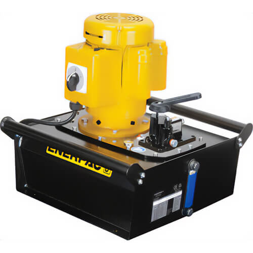 Enerpac® ZE4208MB Electric Hydraulic Pump, 3/2 Manual Valve, without Electric Box or LCD, 2.0 gal Usable Oil, 115V