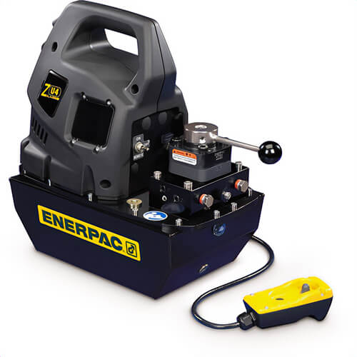 Enerpac® ZU4408PB Electric Hydraulic Pump, Classic, 4/3 Manual Valve with Pendant, 115V, 2.0 gal Usable Oil