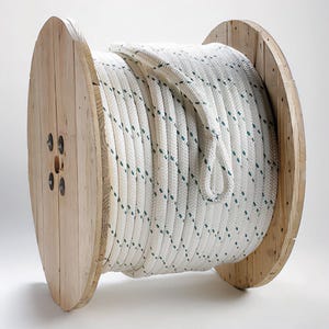 Erin Rope CDB120600 Composite Double Braided Premium Pulling Rope, 3/8 in OD x 600 ft L, Polyester