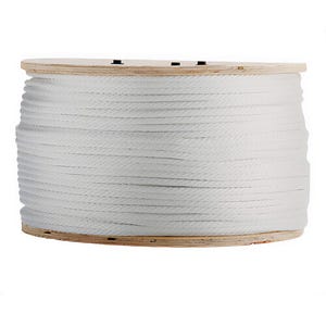 Erin Rope Solid Braid Nylon, High Tenacity Nylon, Premium-Grade, 1,325 lb Min Break Strength, 1/4 in dia