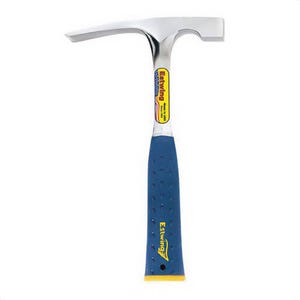 Estwing® E3-24BLC Straight Mason Hammer, 24 oz Solid America Steel Head, 11-1/4 in OAL, Solid Forged Steel Handle