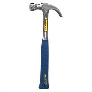 Estwing® E3-16C Curved Claw Hammer, 13 in OAL, Smooth Face, 16 oz Solid America Steel Head, Steel Handle