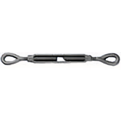 Eye & Eye Turnbuckle, 5/8 in x 12 in, 3500 lb WLL, Galvanized