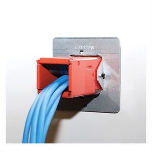 STI® EZD22 Fire-Rated Pathway, Square Shape, 10-1/2 in L x 1-1/2 in W x 1-1/2 in H, Upto 4 hr Fire Rating, Galvanized Steel