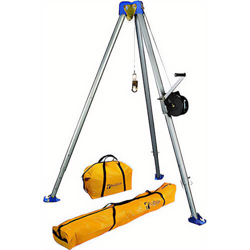 FallTech 7510 Tripod Kit with Winch and Bags, 120 ft