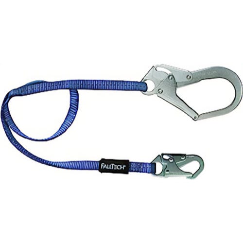 FallTech® 82033 Restraint Lanyard; Web with Rebar, 3 ft