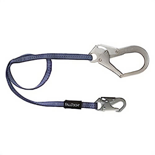 FallTech® 82063 Restraint Lanyard, Web With Rebar, 6 ft, 10 ea