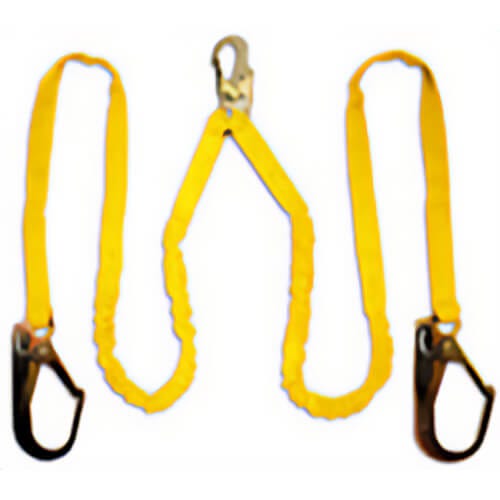 FallTech® HS8259Y3L 2-Leg Lanyard with Large hooks