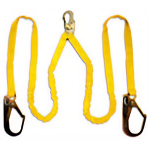 FallTech® HS8259Y3L 2-Leg Lanyard with Large hooks