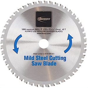 Fein 63502009540 Blade, 9 in Saw Mild Steel