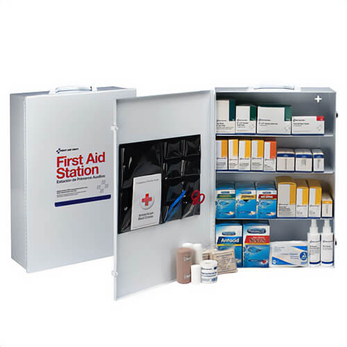First Aid Only® 6175 First Aid Station, Wall Mount, 762 Components, Steel Case