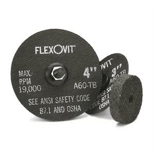 FlexOvit® High Performance™ F0169 Grinding Wheel, 2 in dia x 3/8 in Thick, 3/8 in Center Hole, A36Q Grit, Aluminum Oxide Abrasive