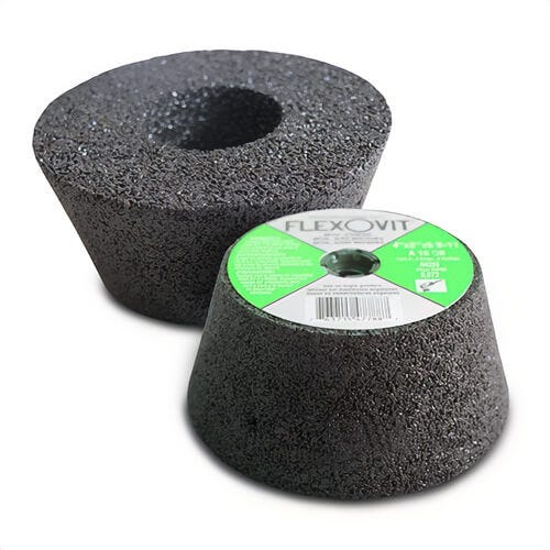 FlexOvit® High Performance™ N4255 Grinding Wheel, 4 in dia x 2 in Thick, C16PB Grit, Silicon Carbide Abrasive