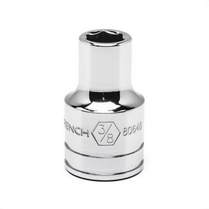 Gearwrench® 80648 Socket, Hand Socket Style, 1/2 in Hex Drive, 3/8 in Standard Socket, 6 Points