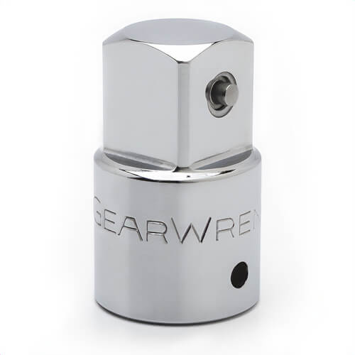 GearWrench® 81407 Socket Adapter, Imperial, Square Drive, 1 in Male Drive, 3/4 in Female Drive, 2.44 in OAL, Alloy Steel