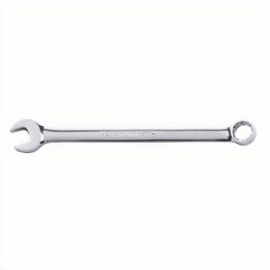 Gearwrench® 81742 Long Length Open End Combination Wrench, 24 mm Wrench, 12 Points, 15° Offset, 337 mm OAL, Premium Alloy Steel