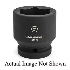 GearWrench® 84229 Socket, Impact Rated, Imperial, Hex Drive, 1 in Drive, Standard Socket, 2-9/16 in Socket, 3.465 in OAL
