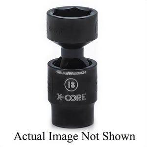 GearWrench® 84472 X-Core™ Socket, Impact Rated, Metric, Hex Drive, 3/8 in Drive, Standard Socket, 22 mm Socket, 2.197 in OAL