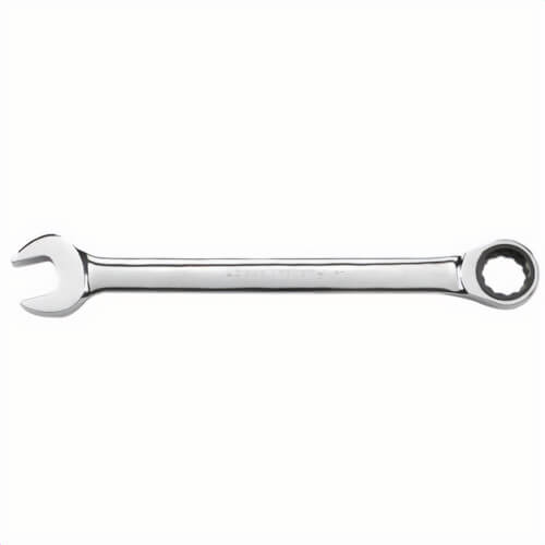 Gearwrench® 9040 Open End Regular Length Combination Wrench, 1-7/16 in Wrench, 12 Points, 0/15° Offset, 19.685 in OAL