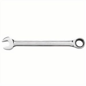 Gearwrench® 9040 Open End Regular Length Combination Wrench, 1-7/16 in Wrench, 12 Points, 0/15° Offset, 19.685 in OAL