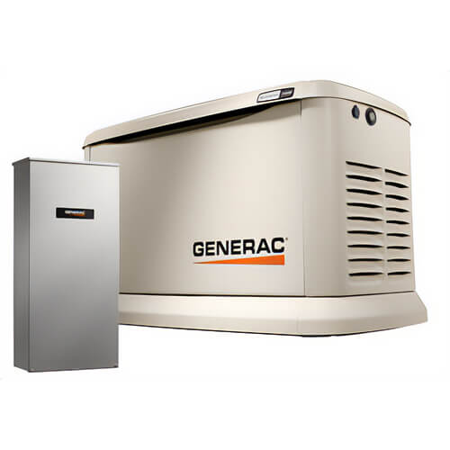 Generac® 7210 Guardian® 1-Phase Air Cooled Generator, 120/240V, 100 A, 60 Hz, 24 kW Power Rating