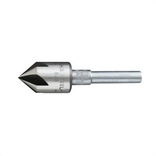 General® 195-3/4 Rose Pattern Countersink, 3/4 in dia Body, 1/4 in dia Shank, 5 Flutes, HSS