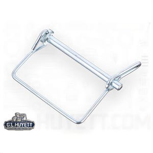 G.L.Huyettâ„¢ SNIT-312-2500S 1-Wire Imperial Square Handle Tab Lock Snap Safety Pin, 5/16 in Pin, 2-1/2 in L Usable, Low Carbon Steel