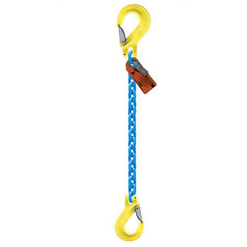 GrabiQ® Single Leg, 7/32 in, Adjustable Chain Sling, EGKN1-EGKN, 20 ft Length, 3300 lb WLL