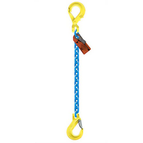 GrabiQ® Single Leg, 7/32 in, Adjustable Chain Sling, GBK1-EGKN, 20 ft Length, 3300 lb WLL