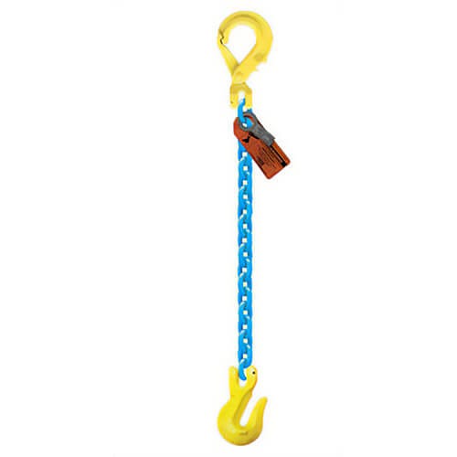 GrabiQ® Single Leg, 7/32 in, Adjustable Chain Sling, GBK1-GG, 20 ft Length, 3300 lb WLL