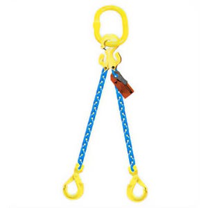 GrabiQ® Double Leg, 5/8 in, Adjustable Chain Sling, TG2-GBK, 8 ft Length, 39100 lb WLL