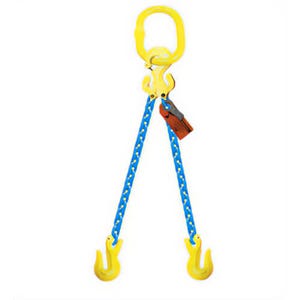 GrabiQ® Double Leg, 5/8 in, Adjustable Chain Sling, TG2-GG, 8 ft Length, 39100 lb WLL