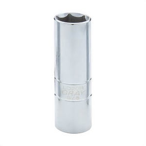 Gray Tools LD20R Spark Plug Socket, Imperial, 1/2 in, 5/8 in, 6 Points