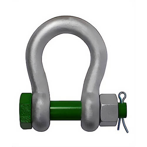 Green Pin® GPGHMB19 G-4163 Bolt, Nut & Cotter Anchor Bow Shackle, 3/4 in, 4.75 ton