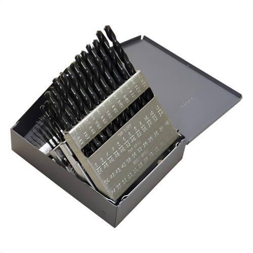 Greenfield Industries 57716 Chicago-Latrobe® 150 Jobber L Drill Set, #60 Minimum Drill Bit, #1 Max Drill Bit