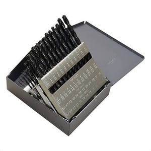Greenfield Industries 57716 Chicago-Latrobe® 150 Jobber L Drill Set, #60 Minimum Drill Bit, #1 Max Drill Bit