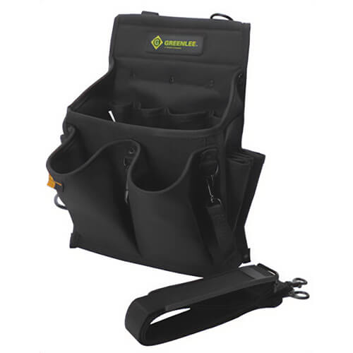 Greenlee® 0158-15 Tool Bag, Heavy Duty, 10 in L x 7 in W x 13 in D Outside, Cordura® Fabric, 20 Compartments