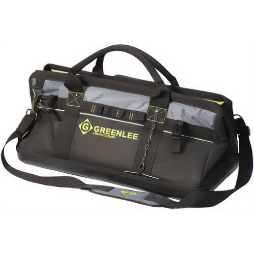 Greenlee® 0158-21 Zipper Tool Bag, Heavy Duty Multi-Pocket, 20-1/2 L x 10-1/4 W x 10 in H Inside, 21 L x 11 W x 11 in D Outside, Nylon/Poly