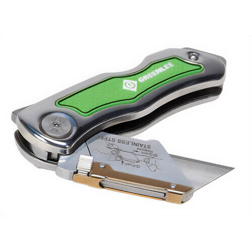 Greenlee® 0652-22 Folding Utility Knife, Lockback, Standard Utility Blade, 6-3/4 in, 8.9 L x 1.125 W x 0.75 in