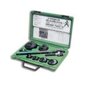 Greenlee® 34758 Knockout Punch Kit Case, Plastic, for Use With Slug-Buster® Knockout kit with Ratchet Wrench