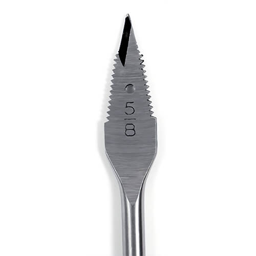 Greenlee® 34A-5/8 Spade Bit, Self-Feeding, 5/8 in, 6-1/4 in OAL, 1/4 in Shank, Hex Shank, Steel, Hardwood, Plywood, Softwood